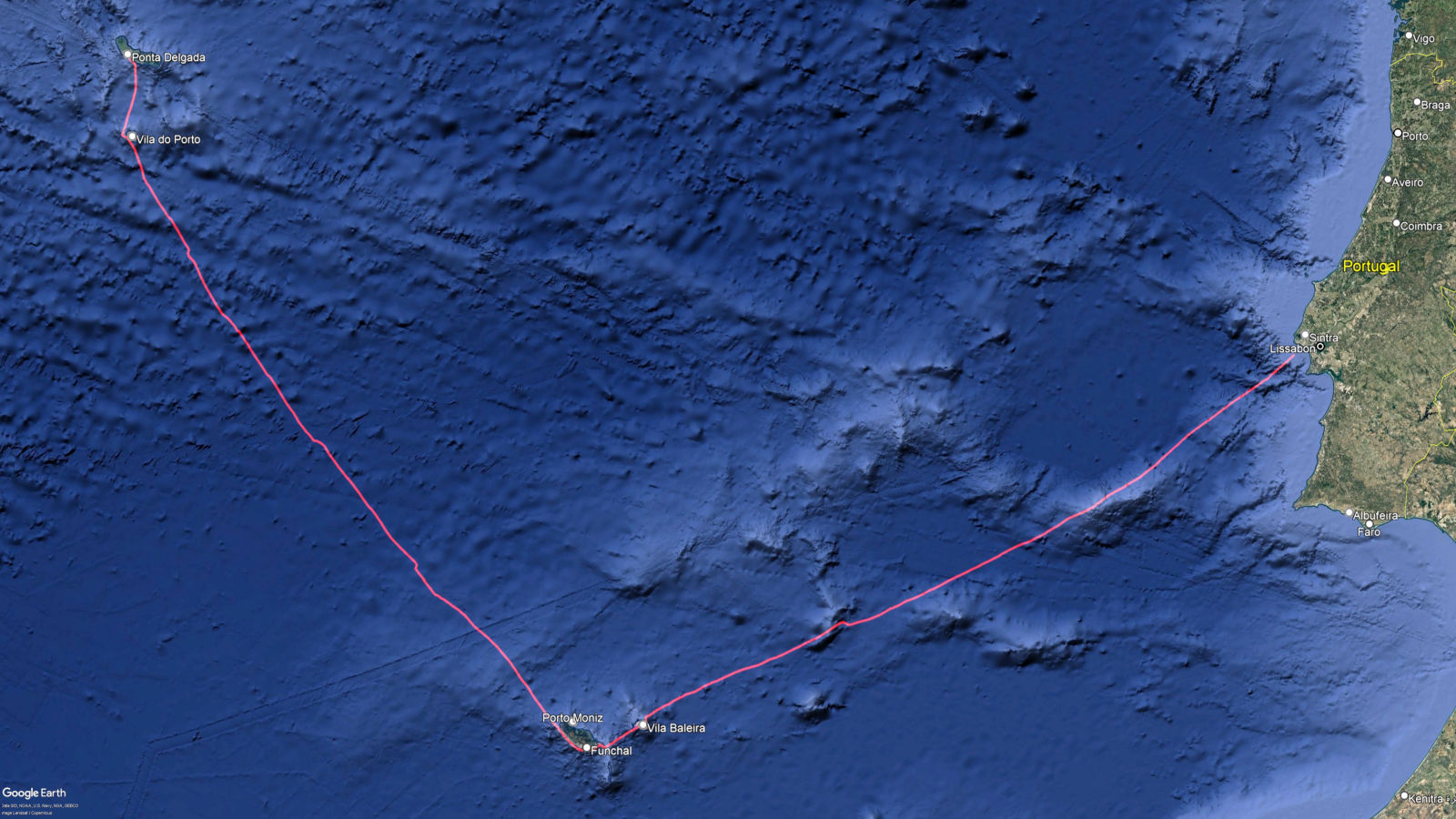 Atlantikroute Törn 2 Moby Dick III